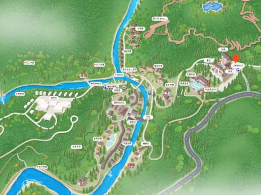 宾阳结合景区手绘地图智慧导览和720全景技术，可以让景区更加“动”起来，为游客提供更加身临其境的导览体验。